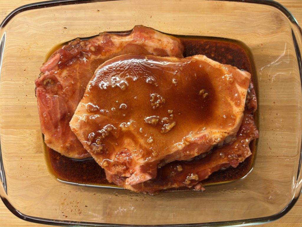 schweine kotletts in der marinade