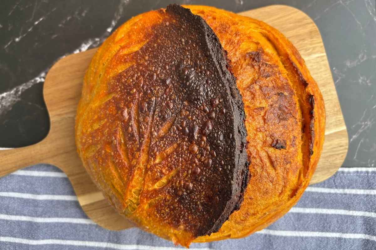 Kürbisbrot mit Sauerteig – einfach & saftig